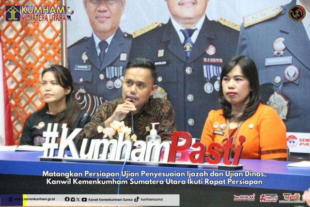 Kanwil Kemenkumham Sumatera Utara Gelar Exit Meeting Pemeriksaan Laporan Keuangan TA 2023