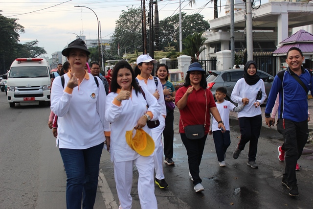 Kemenkumham Sumut Gelar Jalan Santai Sehat 8