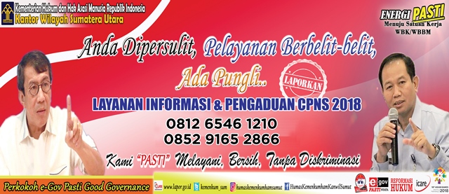 Spanduk Layanan Informasi Pengaduan