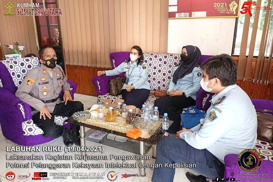 Laksanakan Kegiatan Kerja Sama Pengawasan Potensi Pelanggaran Kekayaan Intelektual dengan Kepolisian