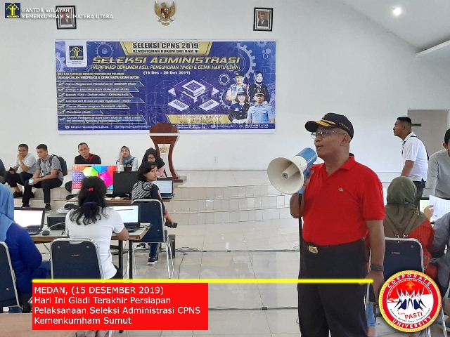 Persiapan Pelaksanaan Seleksi Administrasi CPNS Kemenkumham Sumut