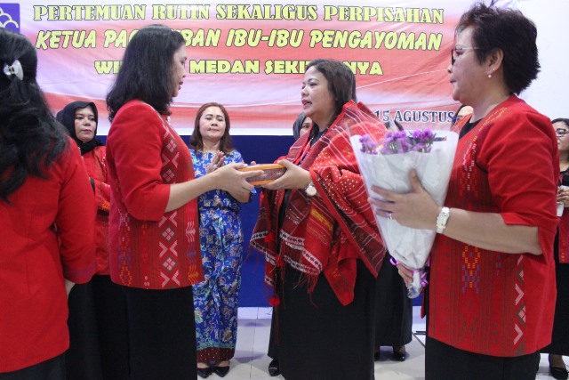 Pertemuan Rutin Sekaligus Perpisahan Ketua Paguyuban Ibu Ibu Pengayoman Medan Sekitarnya6