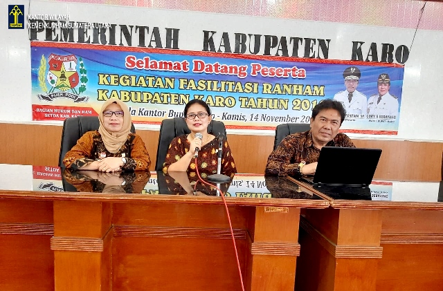 Yankumham Hadiri Kegiatan Fasilitasi RANHAM Kabupaten Karo Tahun 2019