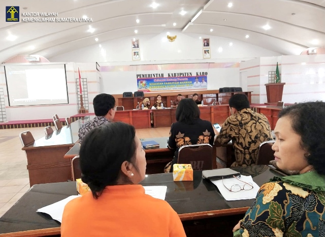 Yankumham Hadiri Kegiatan Fasilitasi RANHAM Kabupaten Karo Tahun 20192