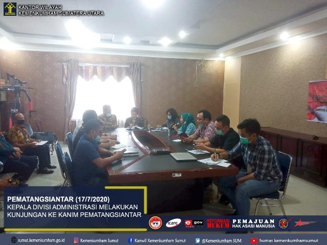 ZZKEPALA DIVISI ADMINISTRASI MELAKUKAN KUNJUNGAN KERJA KE KANIM PEMATANGSIANTAR