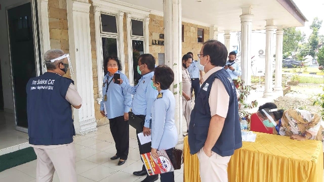 ZZMeninjau Kesiapan Pelaksanaan SKD Sekolah Kedinasan Kadiv Administrasi Koordinasi ke BKN Medan3