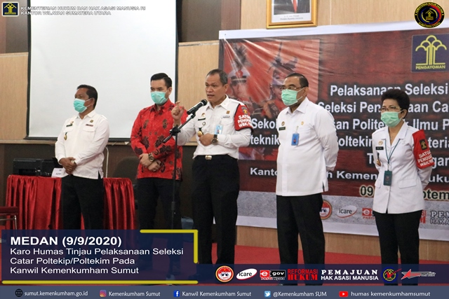 ZZTinjau Pelaksanaan Seleksi Catar PoltekipPoltekim Pada Kanwil Kemenkumham Sumut