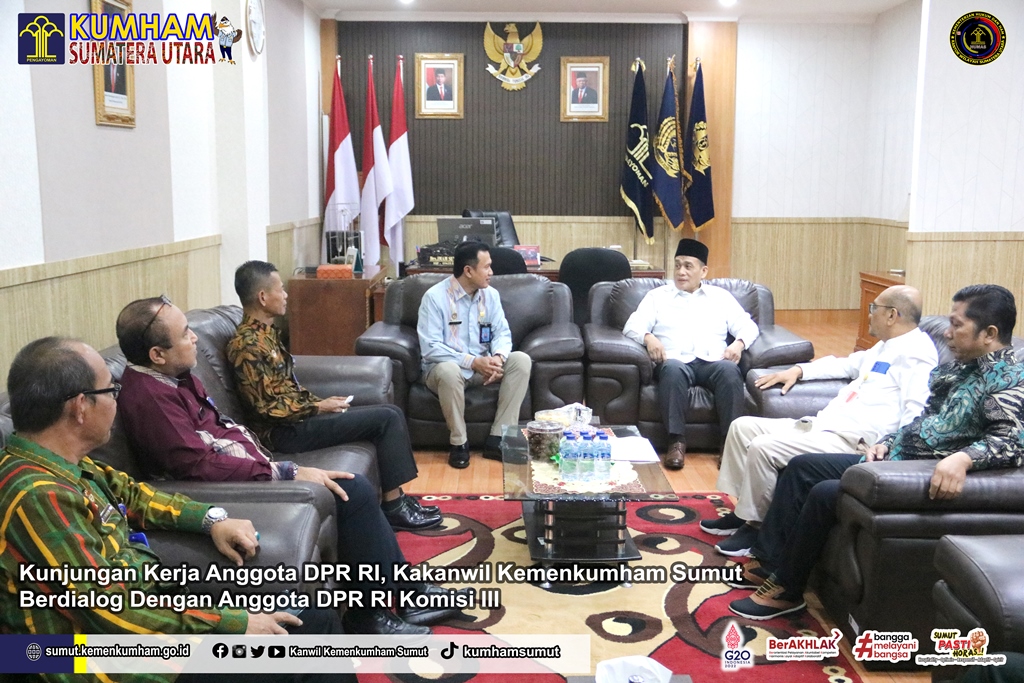 ZZZKakanwil Kemenkumham Sumut berdialog dengan Anggota DPR RI Komisi III