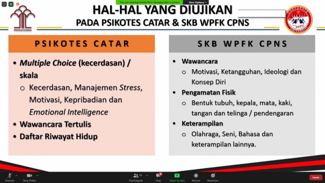 ZZZPelaksanaan SKB WPFK CPNS dan Psikotes Catar PoltekipPoltekim Digelar Pekan Depan2