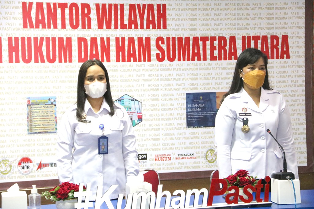 ZZZPesan Pembina Apel Sore Kanwil Kumham Sumut2