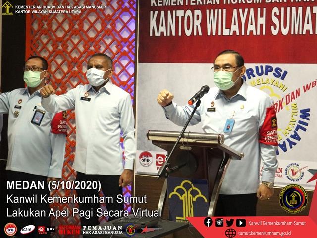 ZZZSumut Lakukan Apel Pagi Secara Virtual