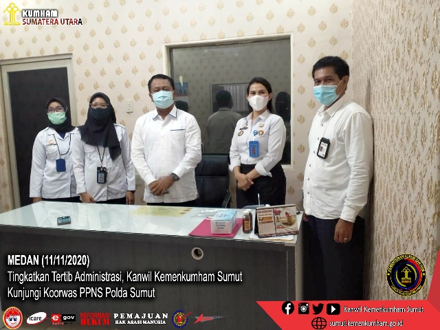 ZZZTingkatkan Tertib Administrasi Kanwil Kemenkumham Sumut Kunjungi Koorwas PPNS Polda Sumut