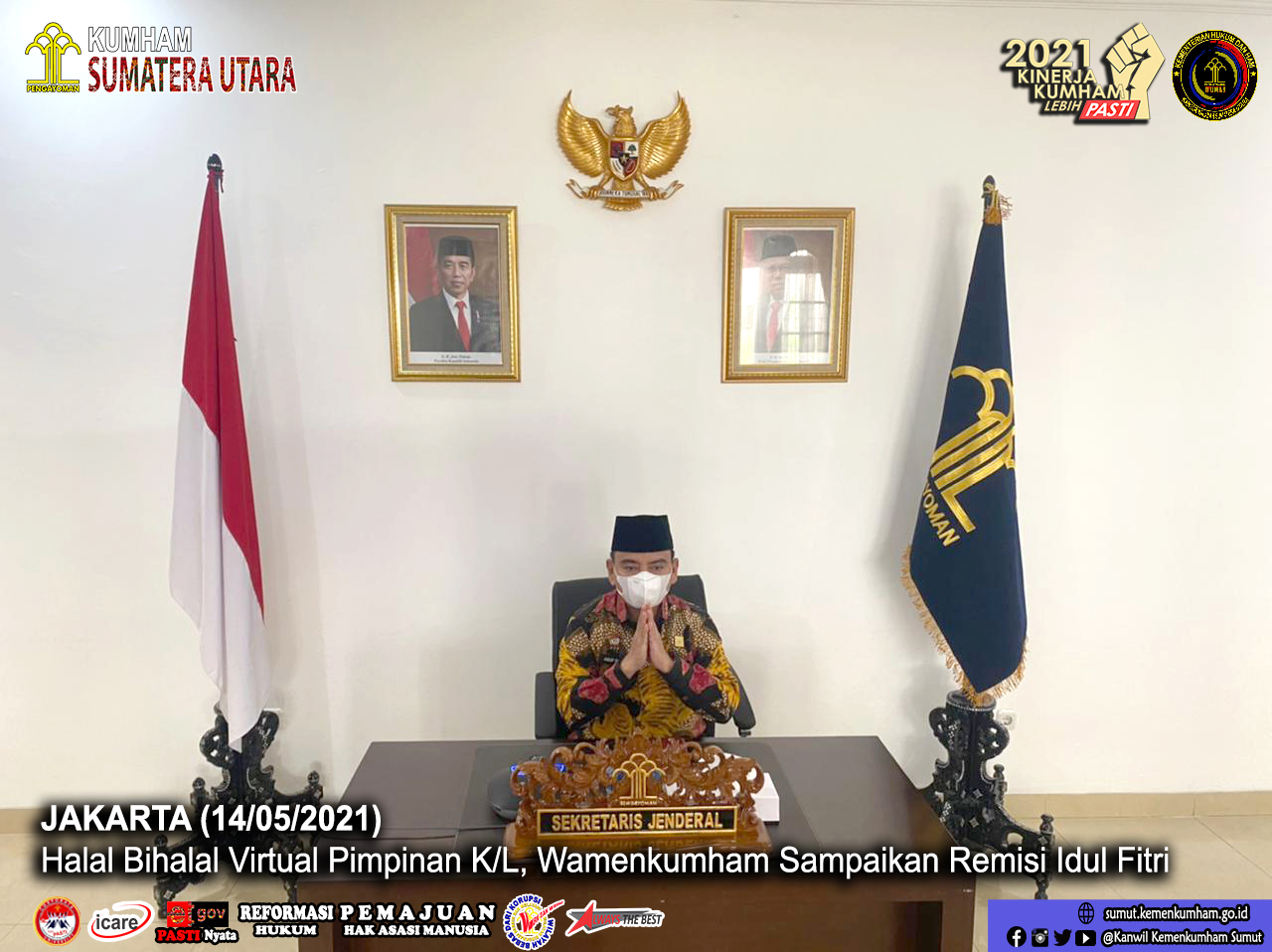 ZZZWamenkumham Sampaikan Remisi Idul Fitri