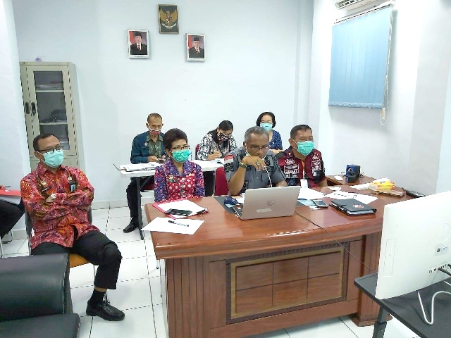 zTeleconference Untuk Persiapan Hadapi Tim Penilai WBKWBBM Tahun 20202