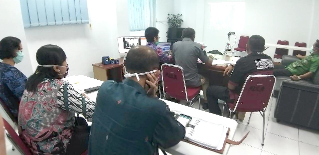 zTeleconference Untuk Persiapan Hadapi Tim Penilai WBKWBBM Tahun 20206