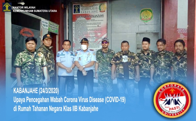 zUpaya Pencegahan Wabah Corona Virus Disease COVID 19 di Rumah Tahanan Negara Klas IIB Kabanjahe